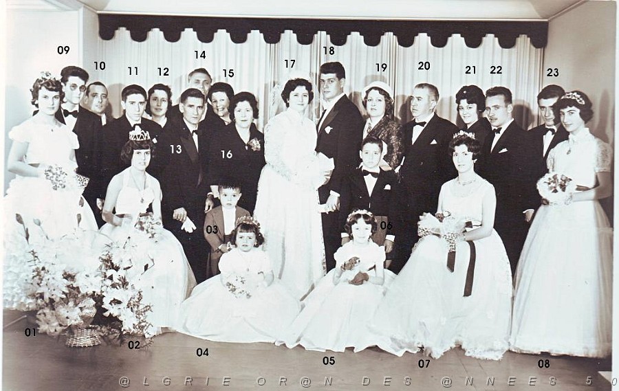 MARIAGE ORAN 1959 EGLISE ST LOUIS 7 MARS JOSEPHINE SEGURA  DIT FIFINE EPOUSE ALAIN PEREZ.JPG